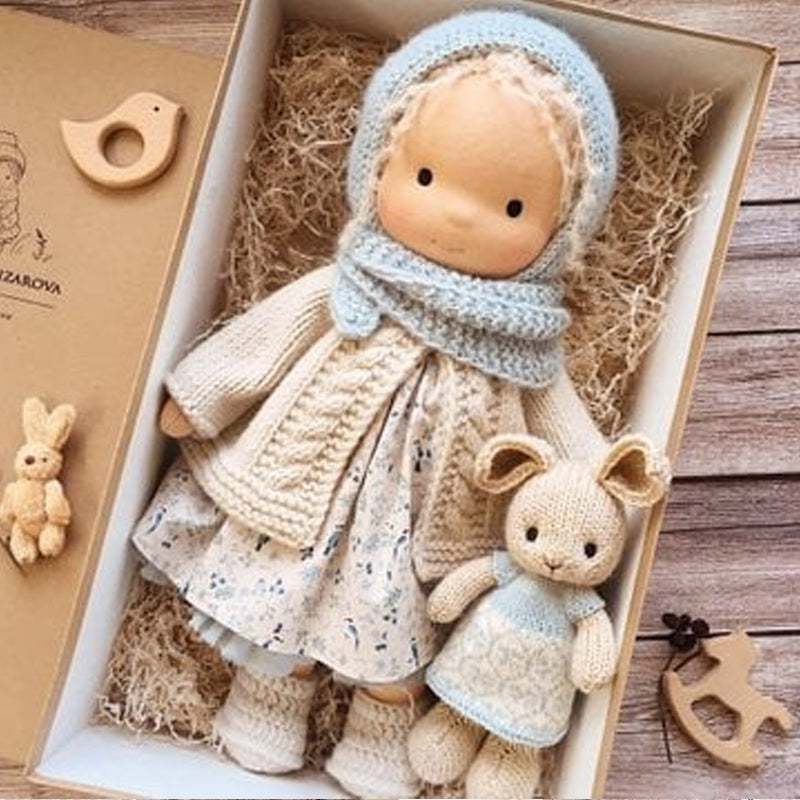 Natural Handmade Waldorf Doll for Children