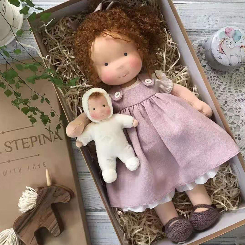 Natural Handmade Waldorf Doll for Children