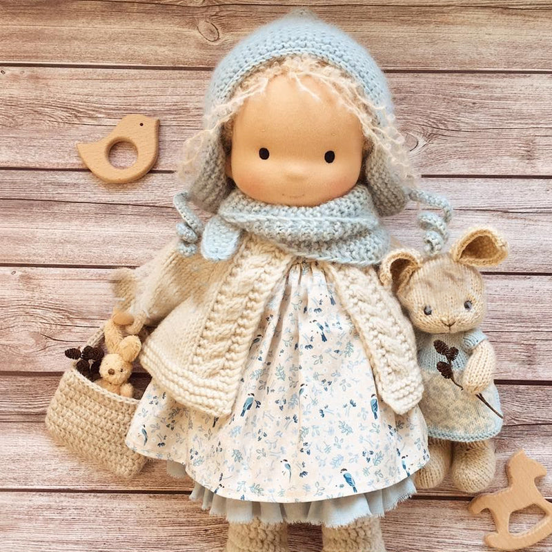 Natural Handmade Waldorf Doll for Children