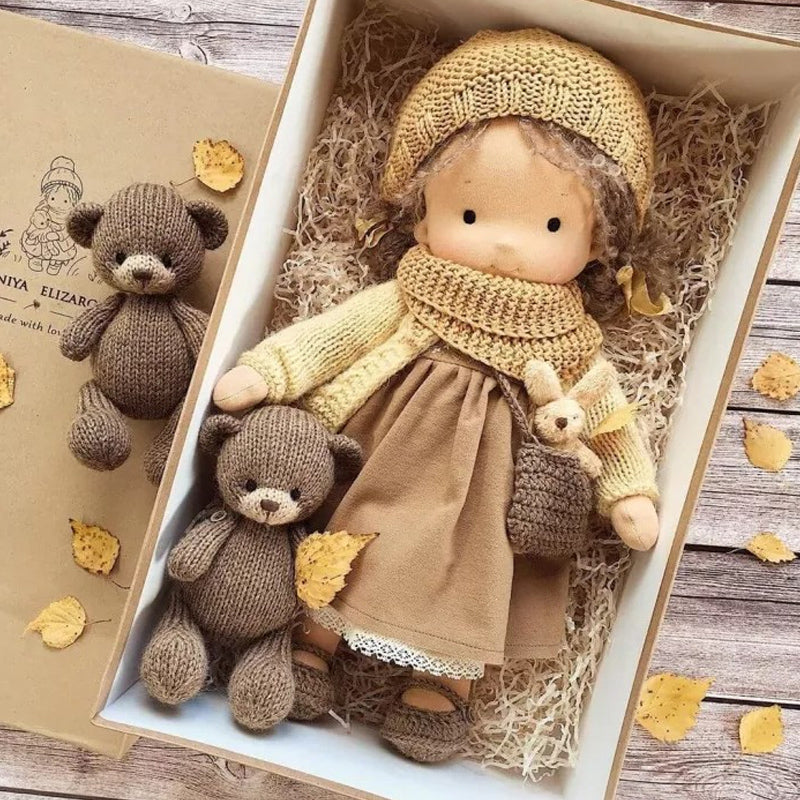 Natural Handmade Waldorf Doll for Children