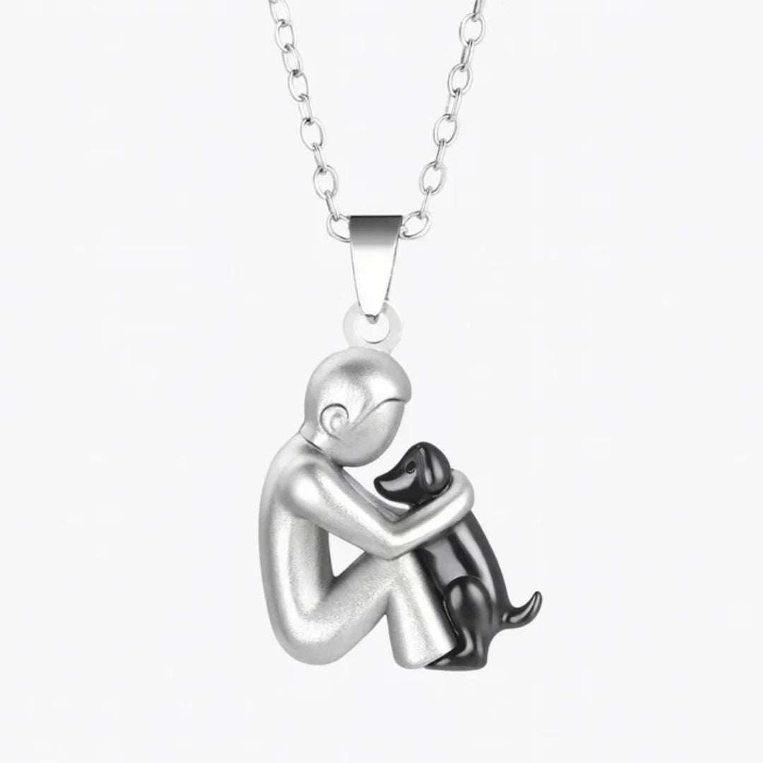 Necklace - Heart and Dog Pendant for Animal Lovers