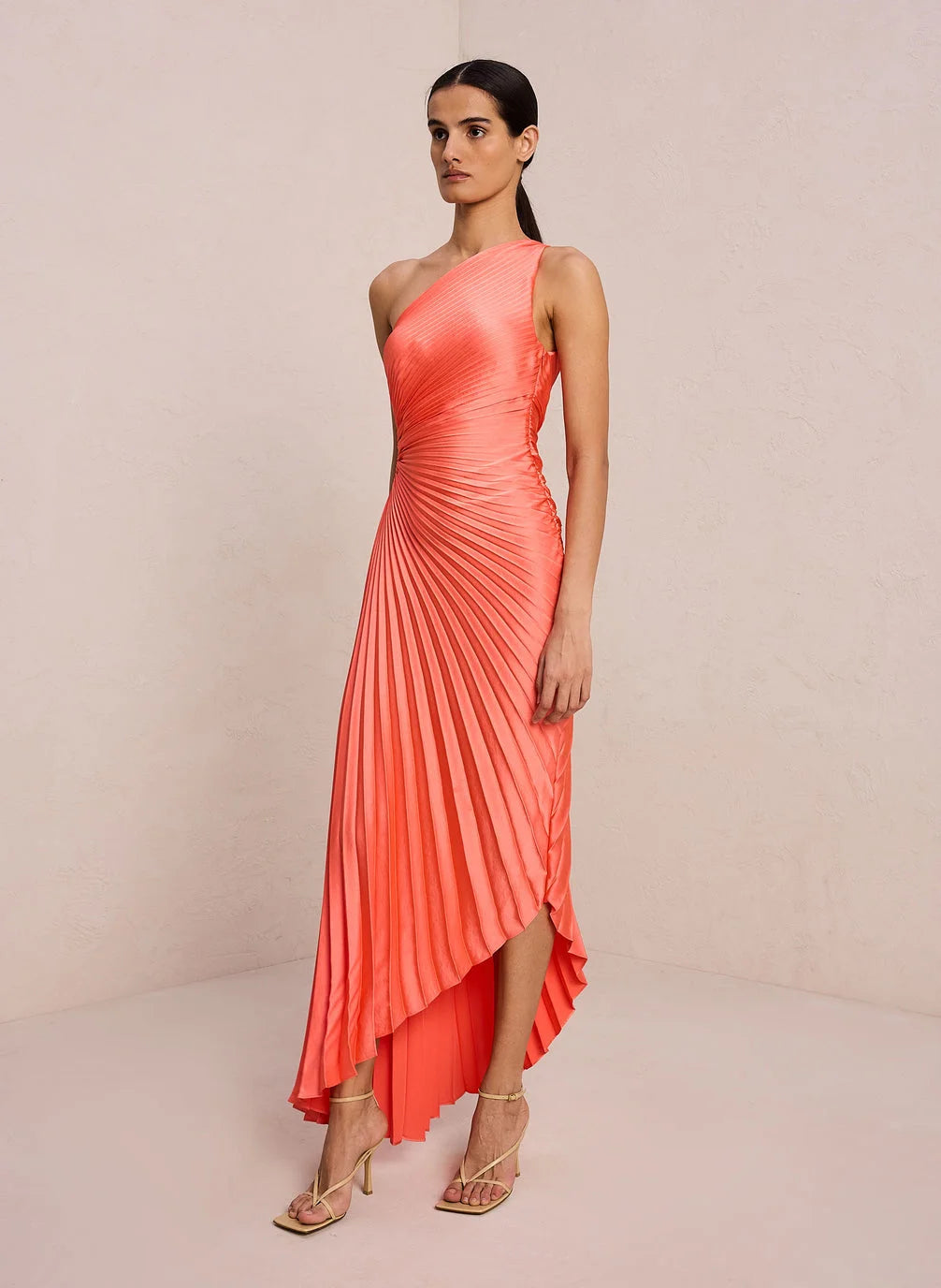 Image of Nell | Women's One Shoulder Midi Dress