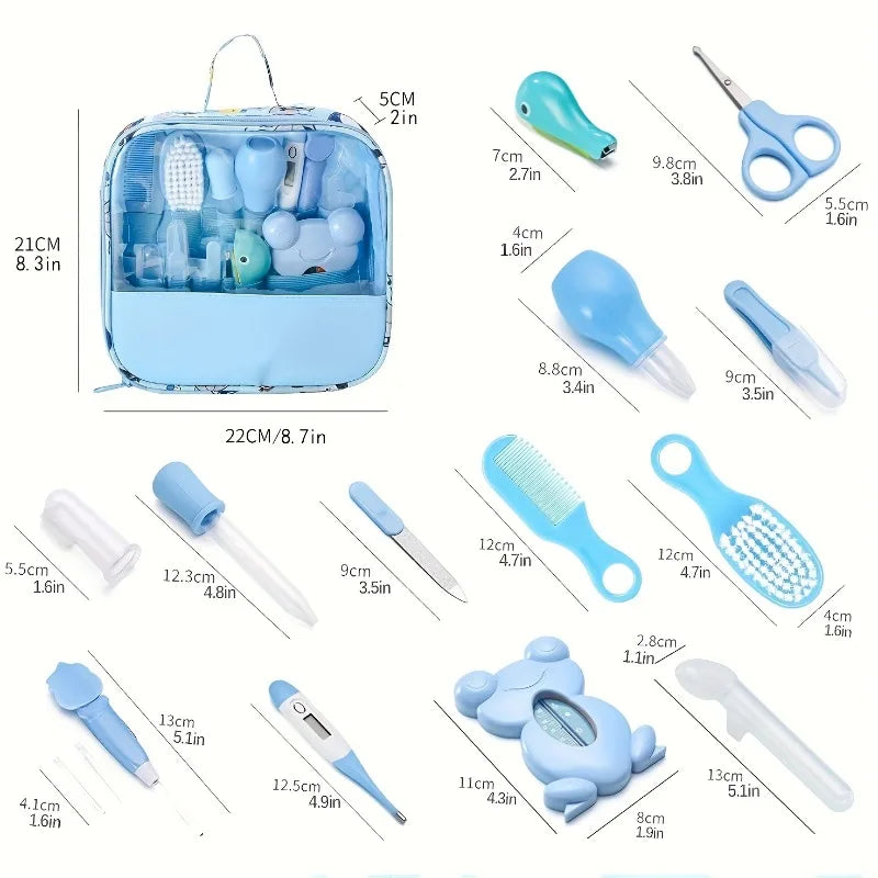 Newborn Baby Grooming & Health Kit - 13 Piece Set