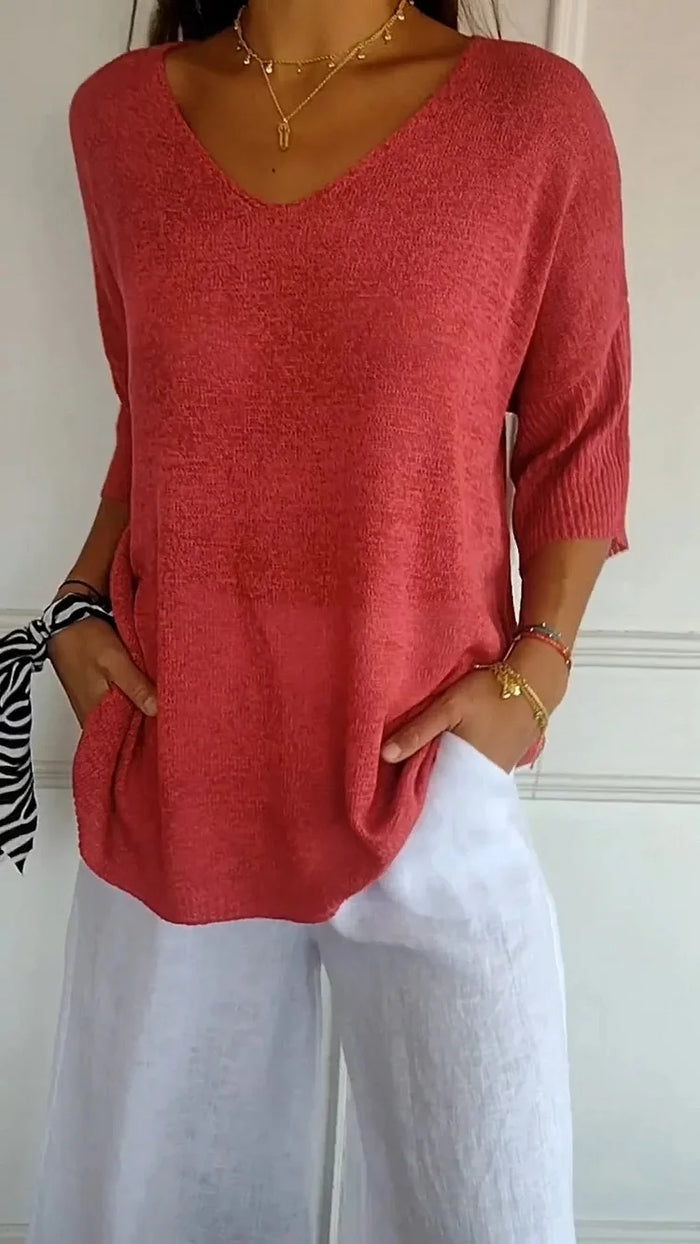 Image of Nia | Women's Relaxed Fit Knit Sweater