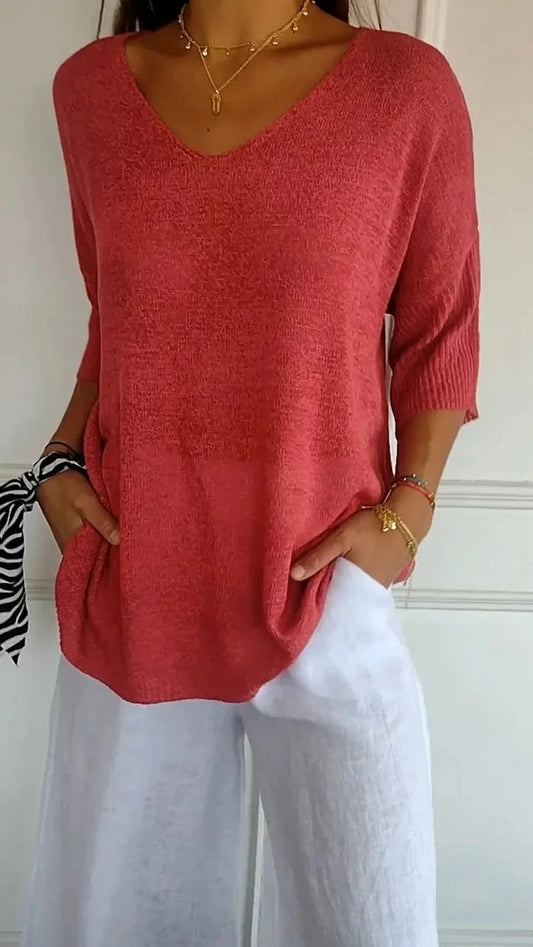 Image of Nia | Women's Relaxed Fit Knit Sweater
