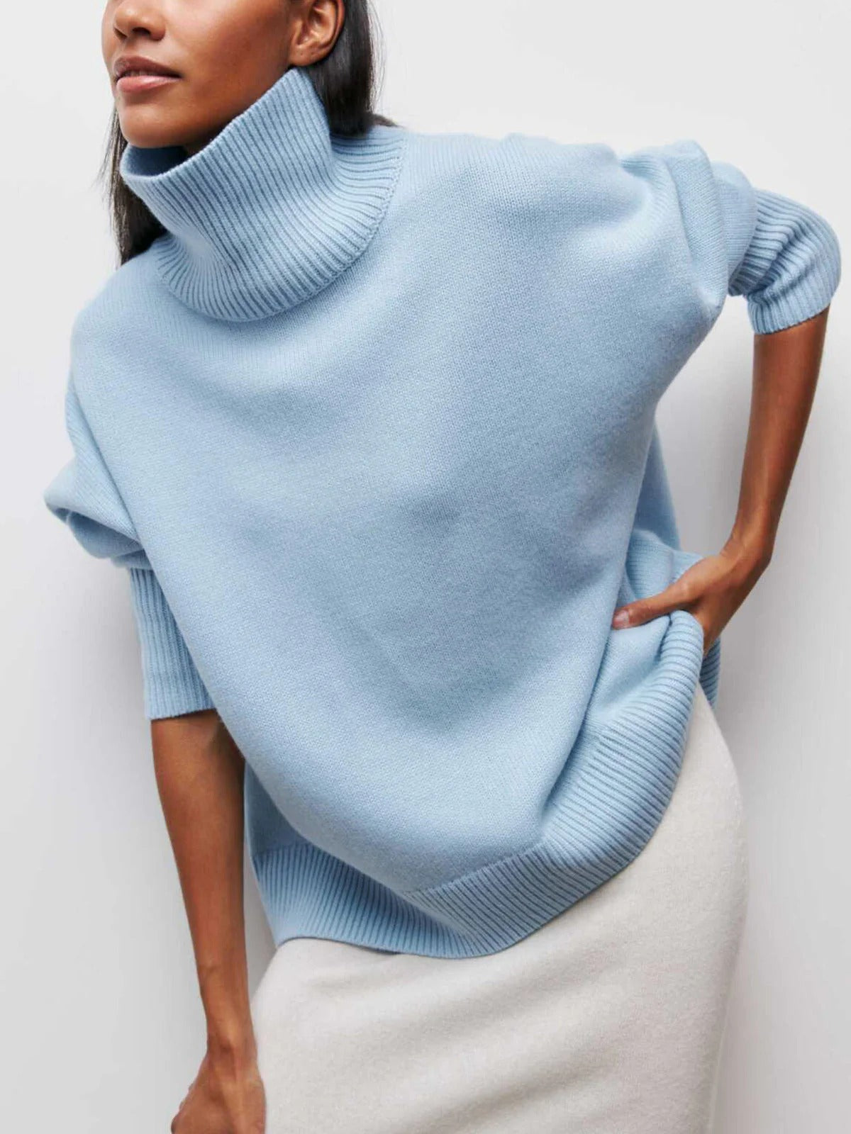 Image of Nicole | Women's Oversized Turtleneck Sweater