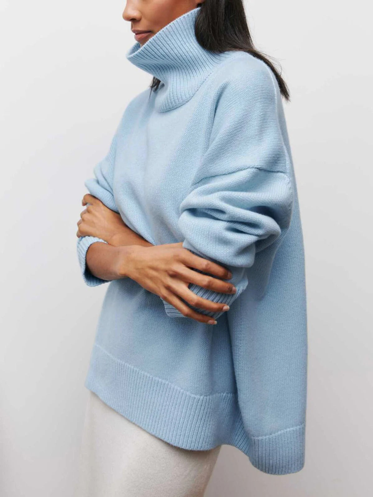 Image of Nicole | Women's Oversized Turtleneck Sweater