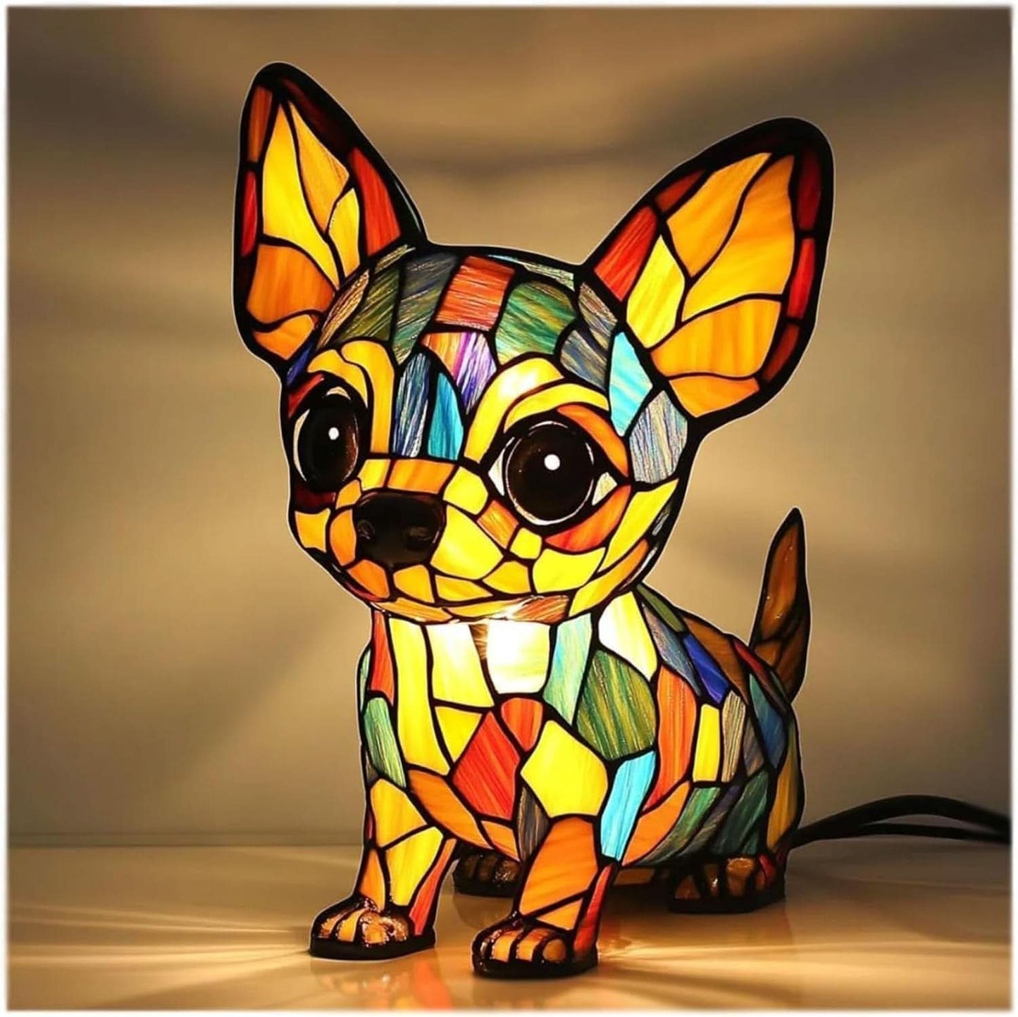 Night Light in Pet Design | Warm Light | USB Operation with Switch | GlowPaws