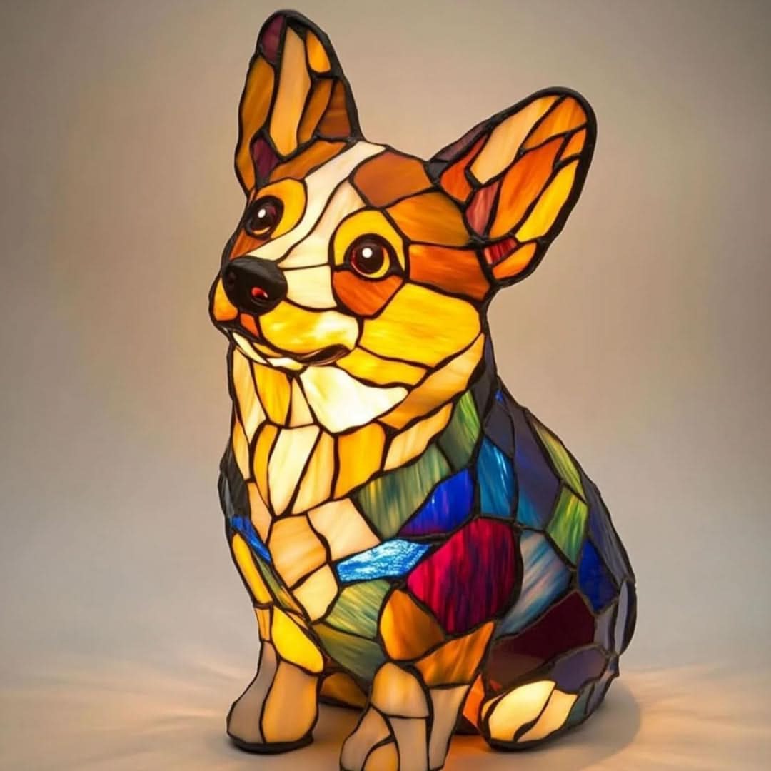 Night Light in Pet Design | Warm Light | USB Operation with Switch | GlowPaws