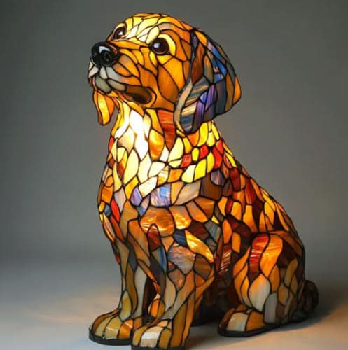 Night Light in Pet Design | Warm Light | USB Operation with Switch | GlowPaws