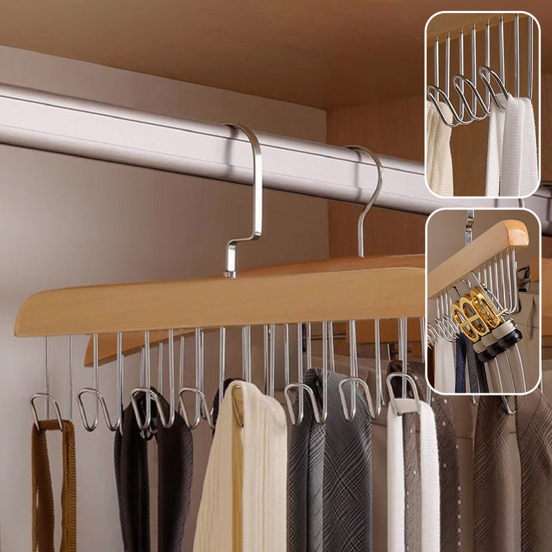 Non-Slip Clothes Hanger - Large Capacity | 360° Swivel Hook