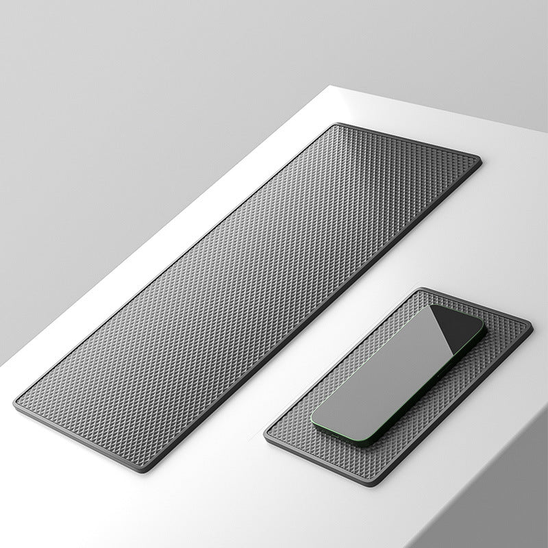 Non-Slip Dashboard Sticky Pad with Grid Texture and Adhesive Discs