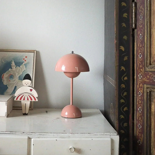 NordicGlow | Wireless & Dimmable Scandinavian LED Mushroom Lamp