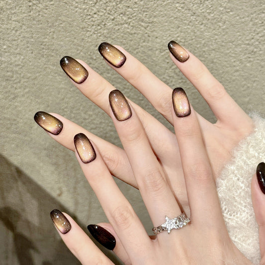 Ombre Glitter Press-On Nail Set