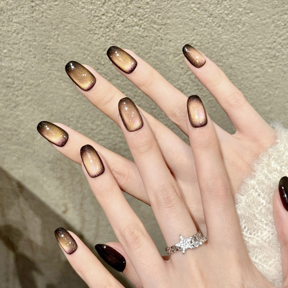 Ombre Glitter Press-On Nail Set