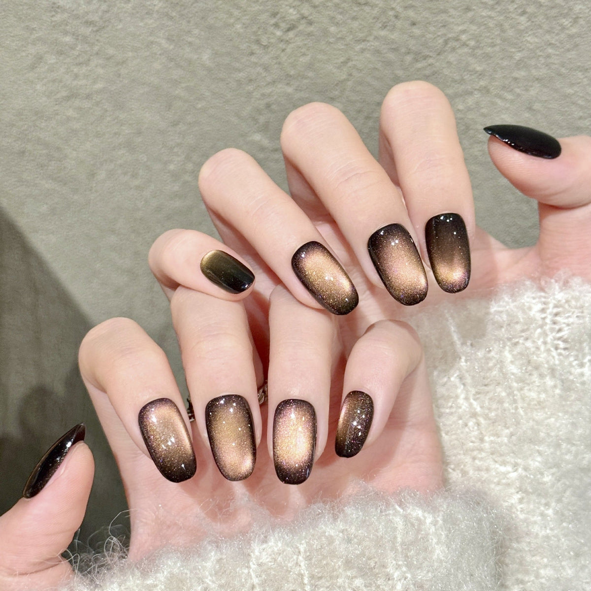Ombre Glitter Press-On Nail Set