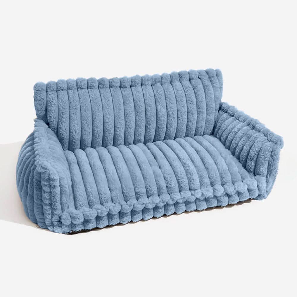 Orthopedic Dog Sofa with Memory Foam, Plush, Foldable, Non-Slip, Removable Cover