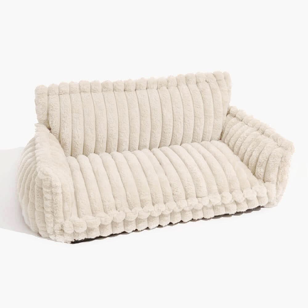 Orthopedic Dog Sofa with Memory Foam, Plush, Foldable, Non-Slip, Removable Cover