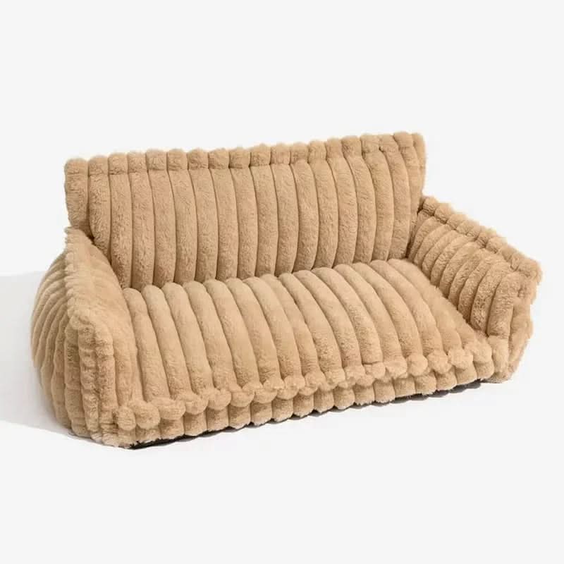 Orthopedic Dog Sofa with Memory Foam, Plush, Foldable, Non-Slip, Removable Cover