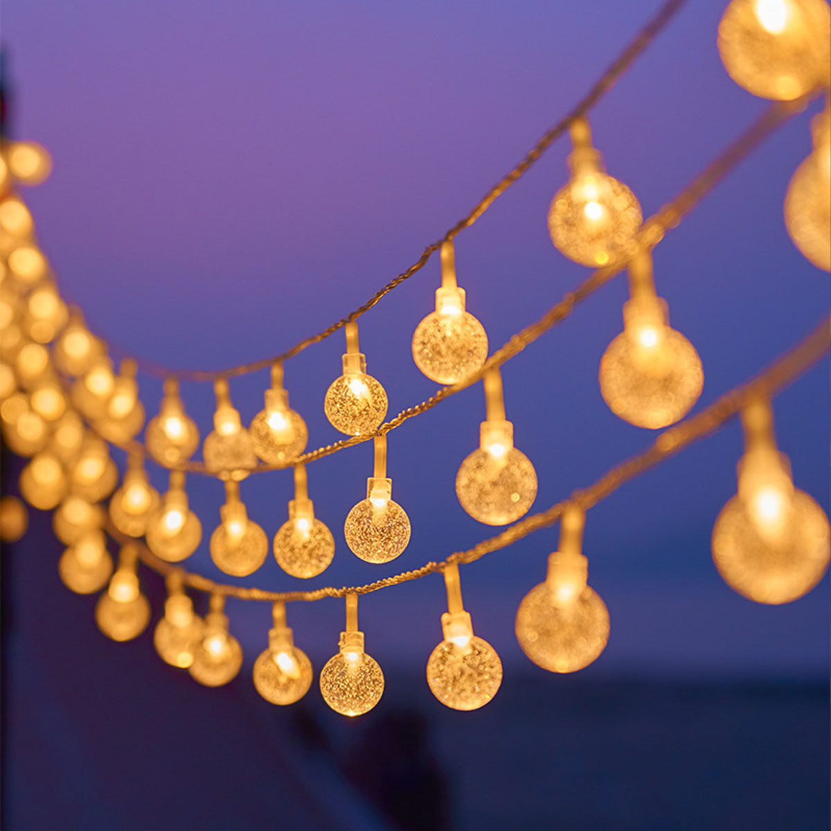 Outdoor Camping LED Globe String Lights IP55 Waterproof Multi-Power