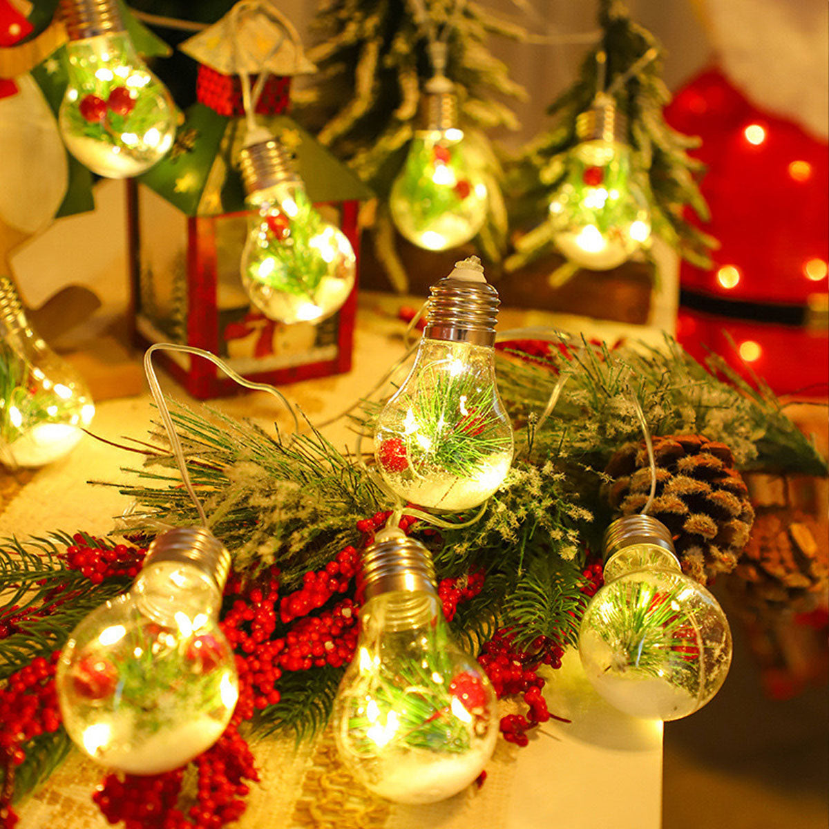 Outdoor Camping LED Globe String Lights IP55 Waterproof Multi-Power