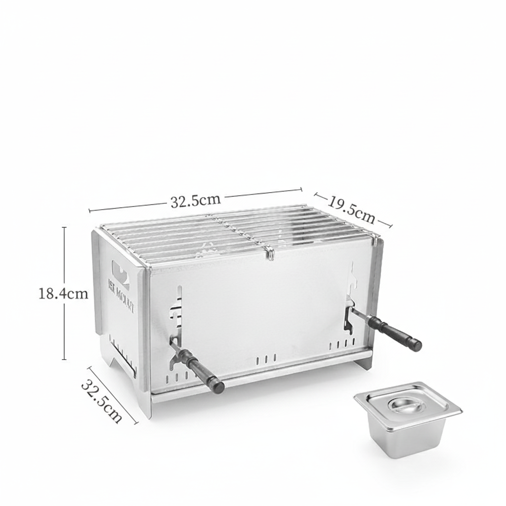 Outdoor Multi-Function Charcoal Camp Grill & Stove