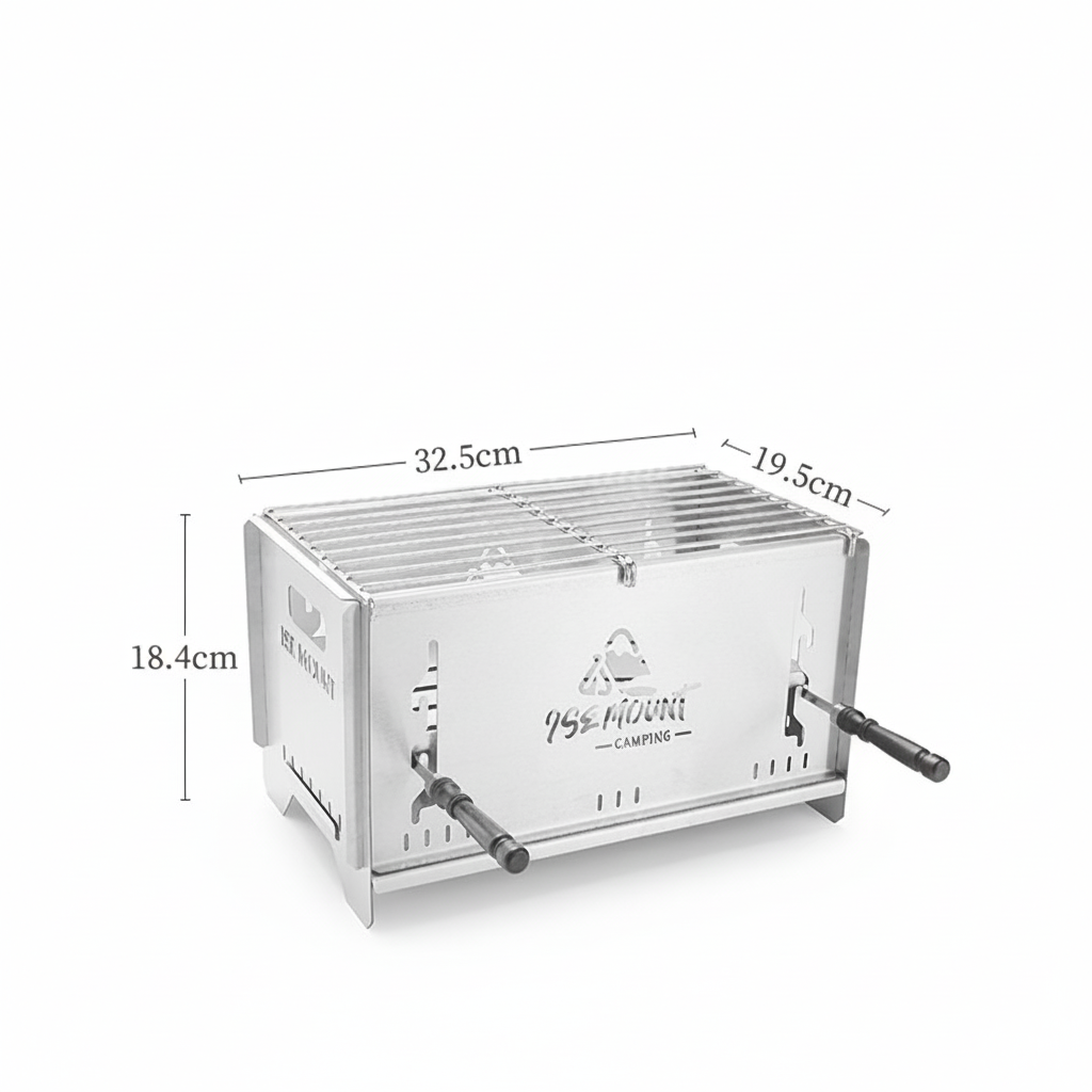 Outdoor Multi-Function Charcoal Camp Grill & Stove