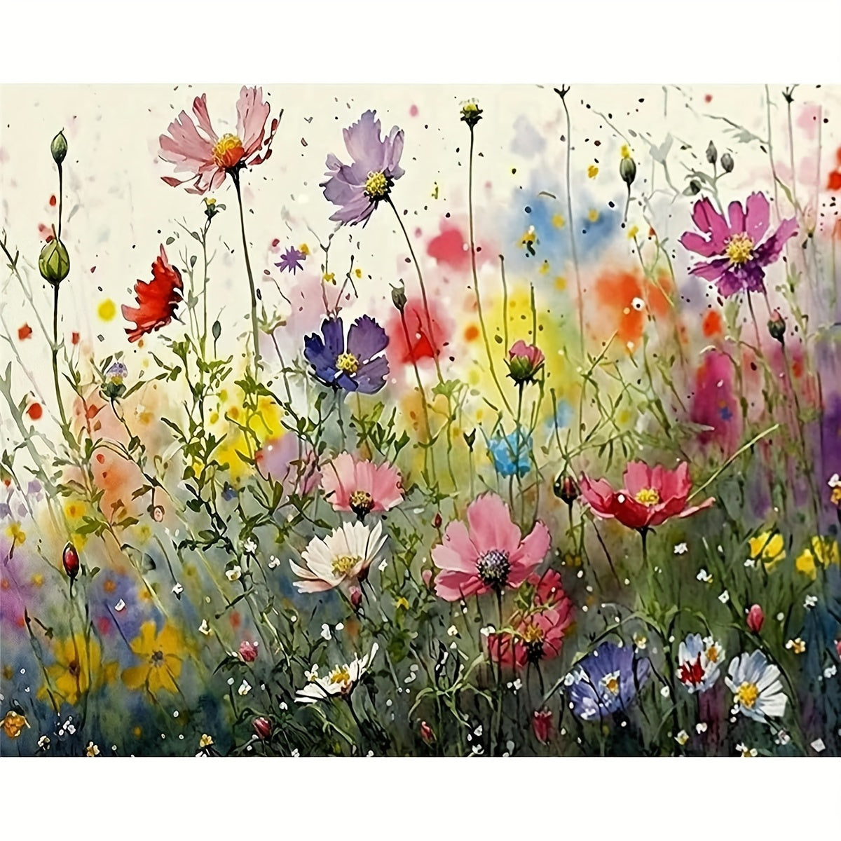 Paint by Numbers Flowers - For Beginners - Wall Decor 40.64x50.8 cm Unframed