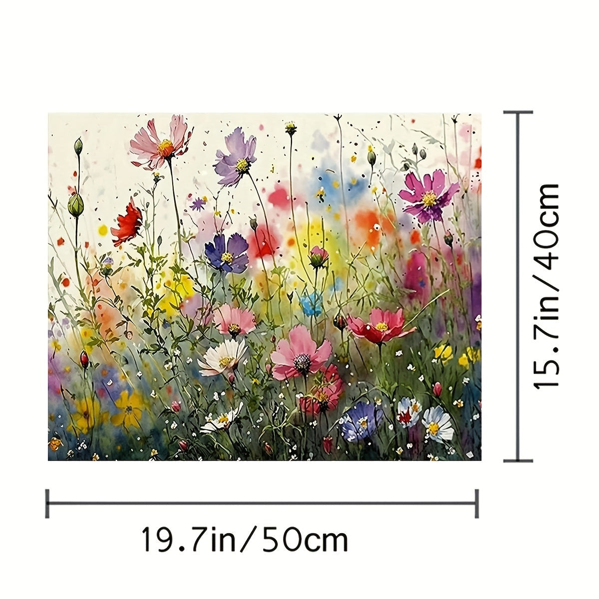 Paint by Numbers Flowers - For Beginners - Wall Decor 40.64x50.8 cm Unframed