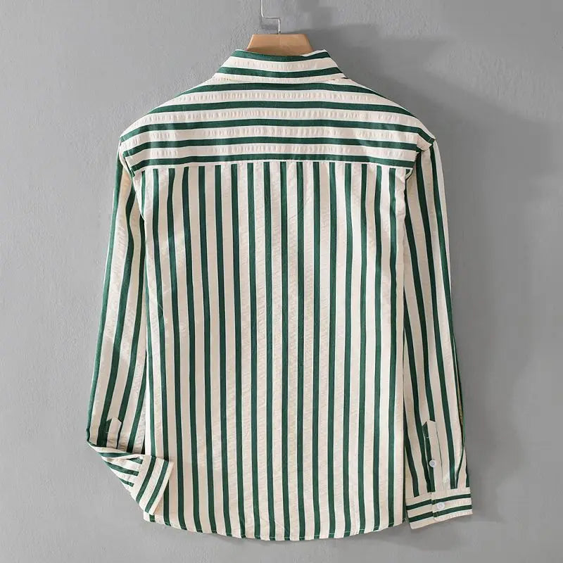 Image of Parker | Men's Long Sleeve Striped Shirt
