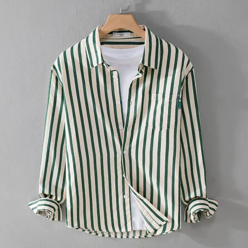 Image of Parker | Men's Long Sleeve Striped Shirt