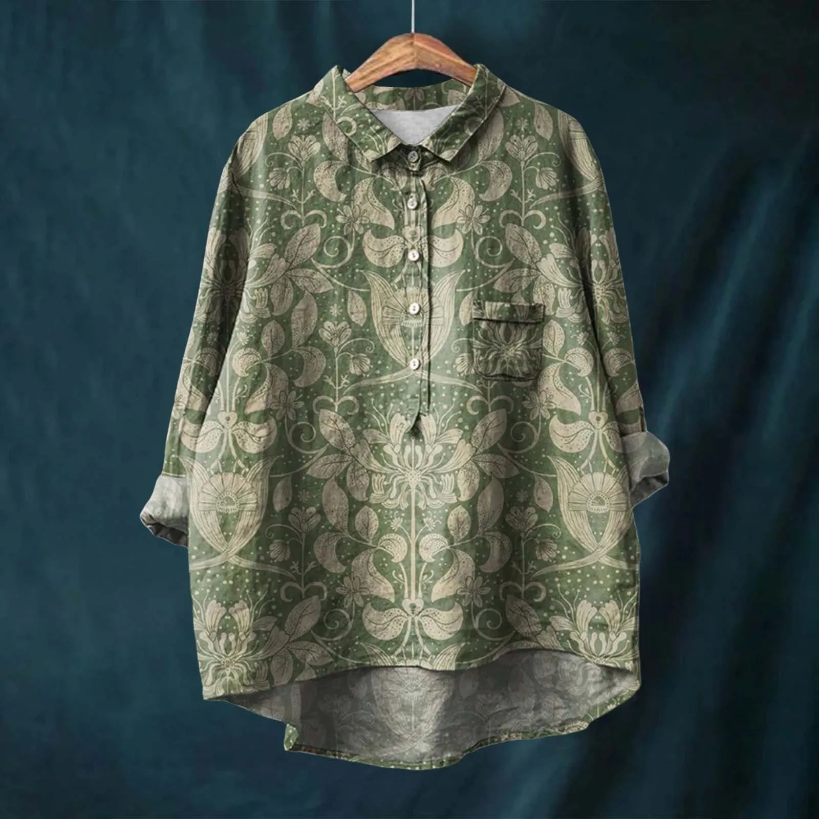 Image of Patricia | Women's Printed Button-Down Shirt