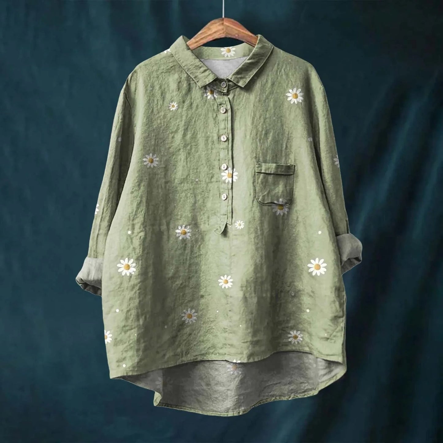 Image of Patricia | Women's Printed Button-Down Shirt