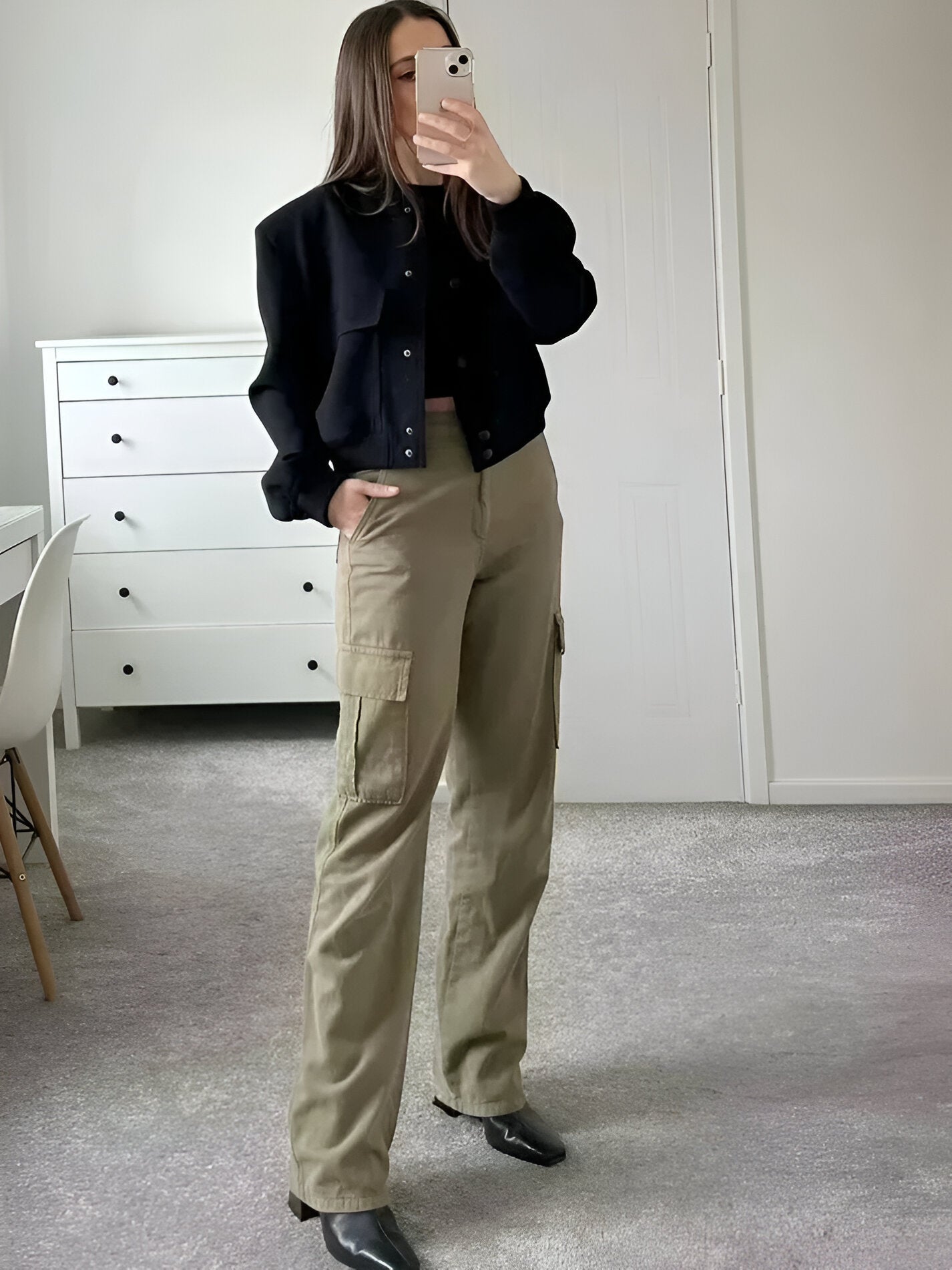 Image of Penny | Women's Cropped Casual Jacket