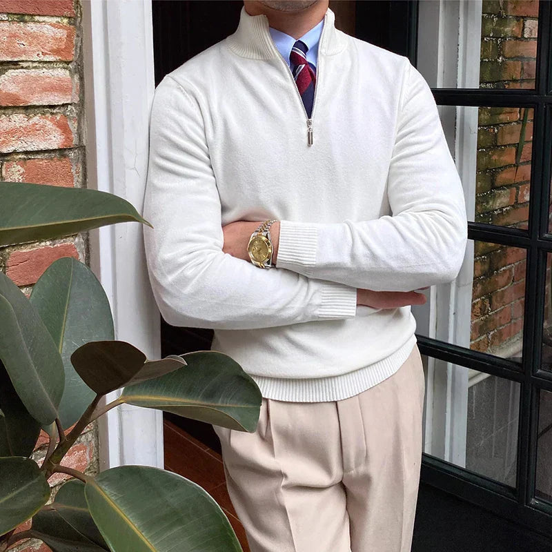 Image of Perry | Men's Quarter Zip Sweater