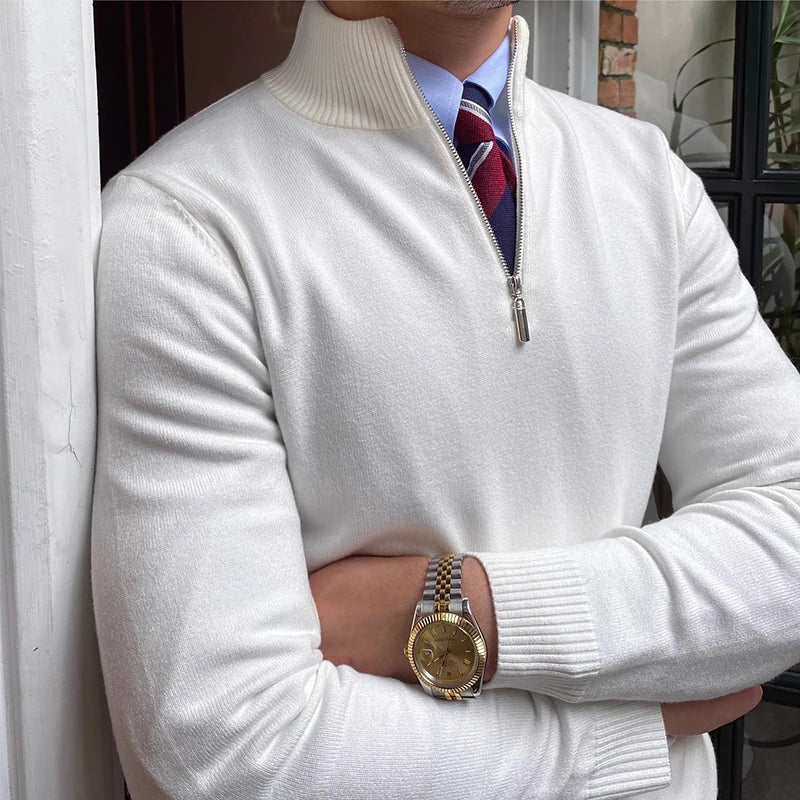 Image of Perry | Men's Quarter Zip Sweater