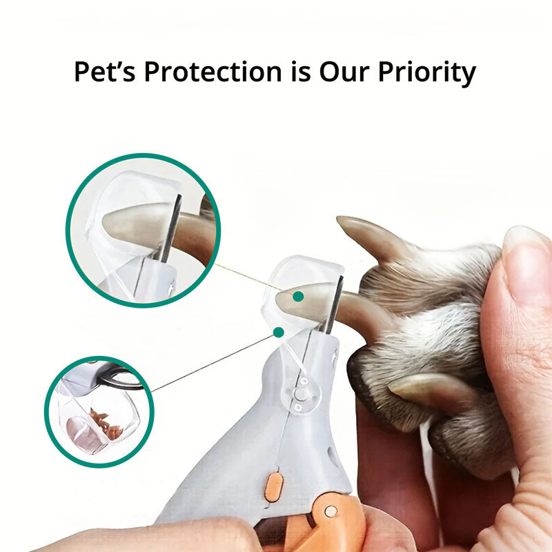 Pet Nail Clipper with LED Light & Protective Sensor