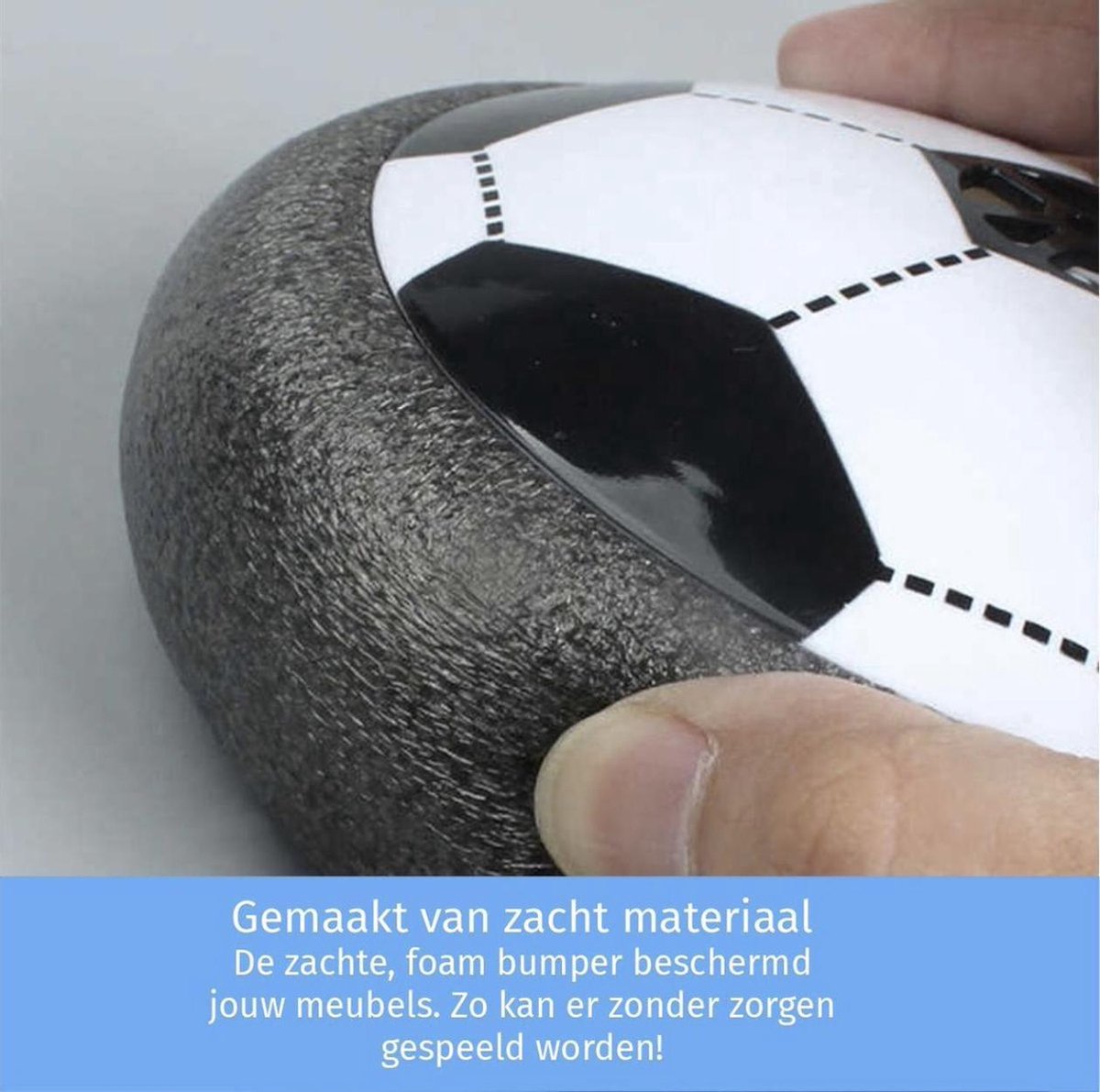 Play AirBall™ - The Floating Soccer Ball for Indoor Use with Soft Bumper Edge!