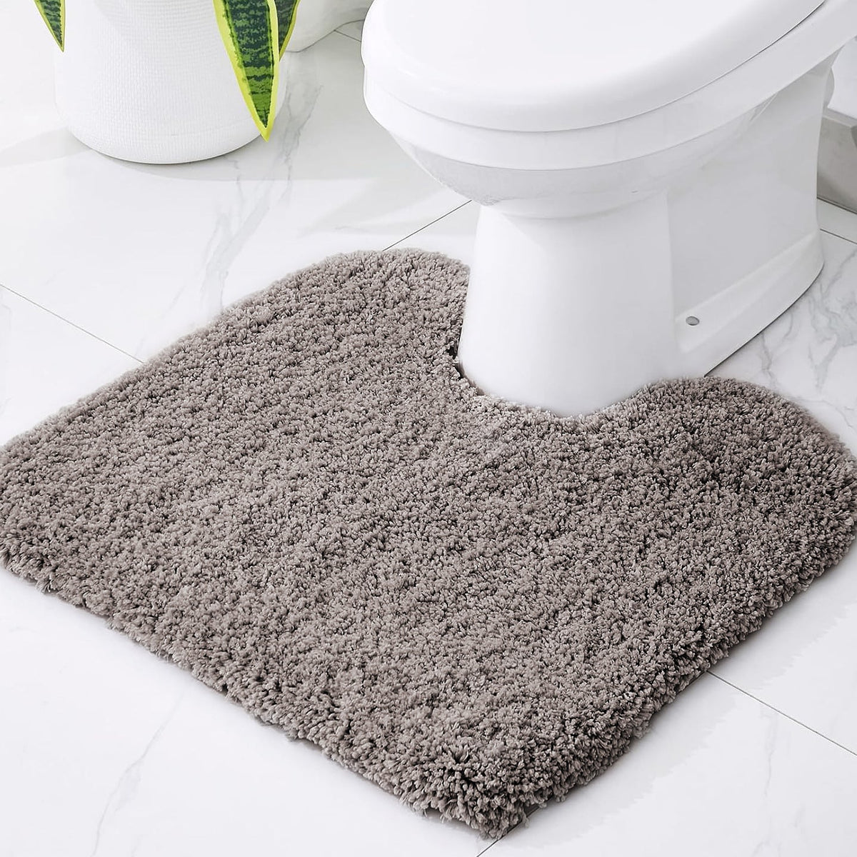 Plush Bathroom Toilet Mat