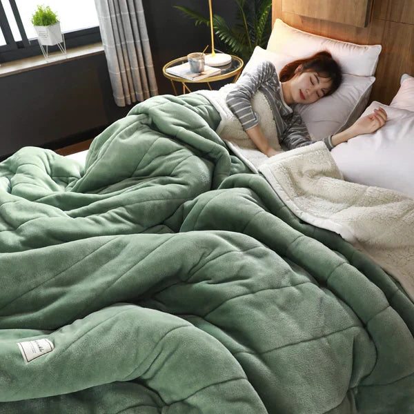 Plush Blanket Heaven – Warmth and Comfort – beautiful quilted pattern – universal and stylish – perfect for cuddling and adding charm to your interior