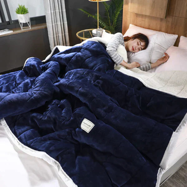 Plush Blanket Heaven – Warmth and Comfort – beautiful quilted pattern – universal and stylish – perfect for cuddling and adding charm to your interior