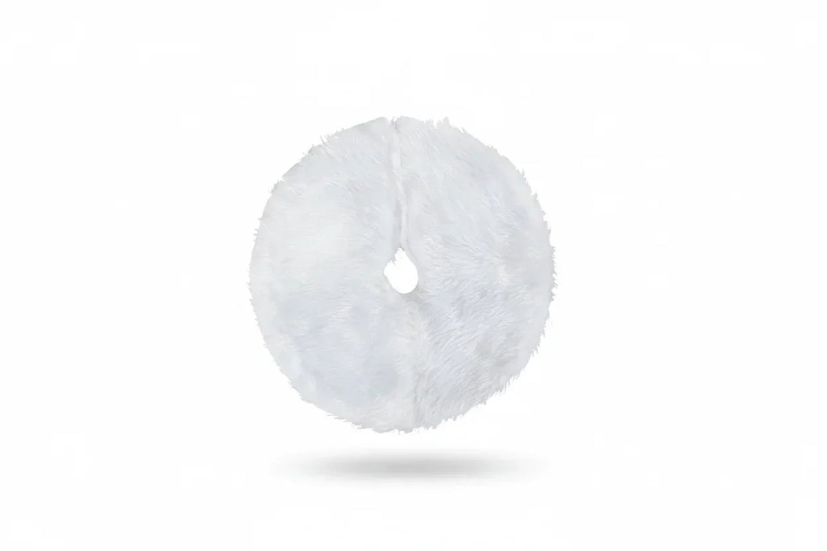 Plush Faux Fur Christmas Tree Skirt for Small Tabletop Trees