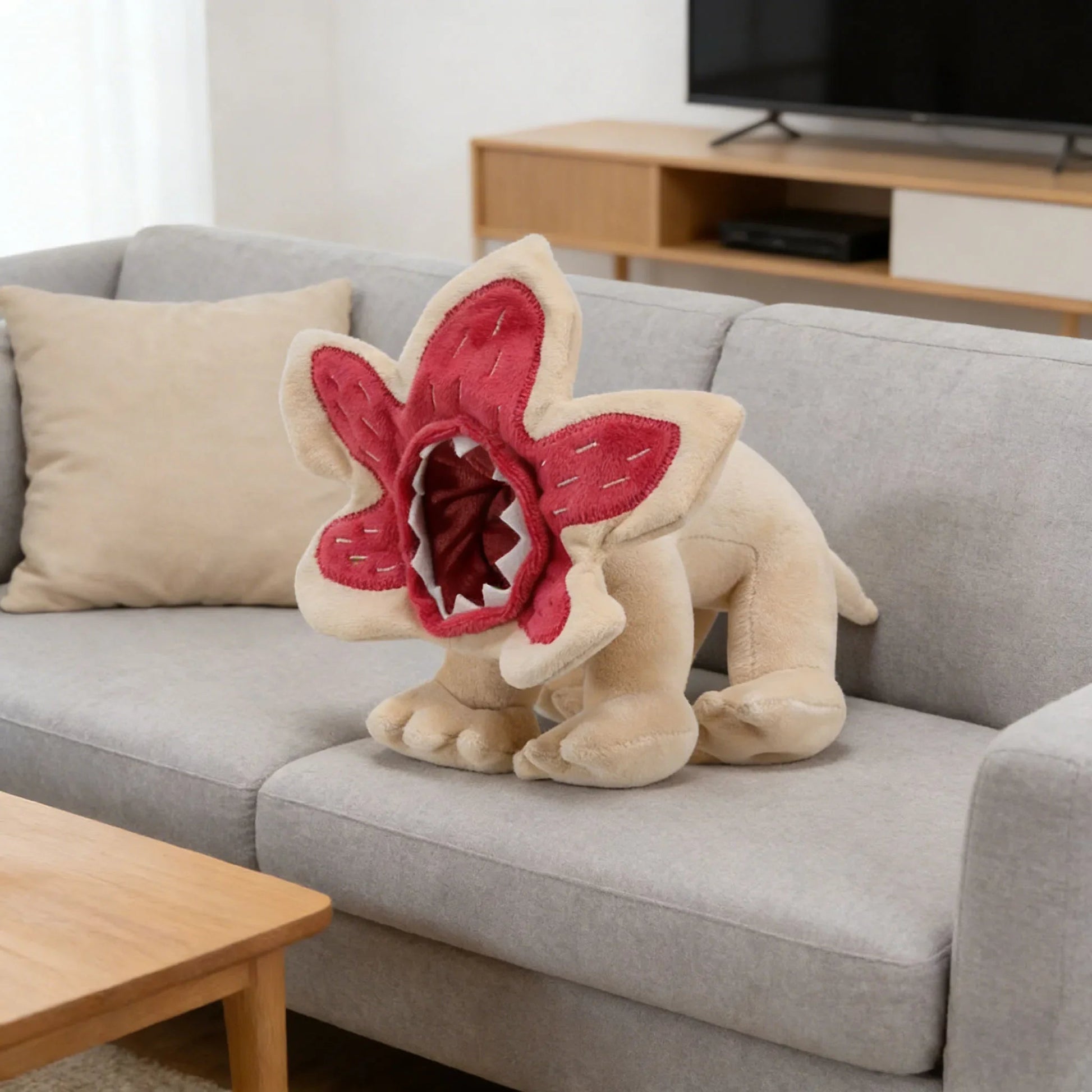 Plush Toy Demogorgon 25 cm – Gray Soft Monster for Halloween for Children 3+