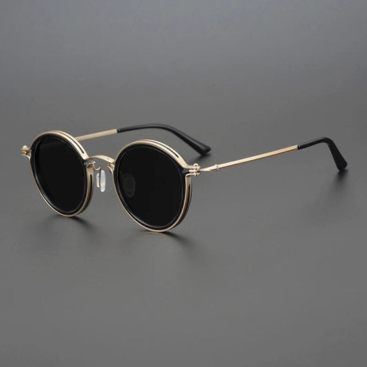Polarized Sunglasses with UV 400 Filter and Shiny Metal Frame – Stylish Glasses for Outdoor Wear