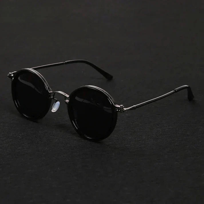 Polarized Sunglasses with UV 400 Filter and Shiny Metal Frame – Stylish Glasses for Outdoor Wear