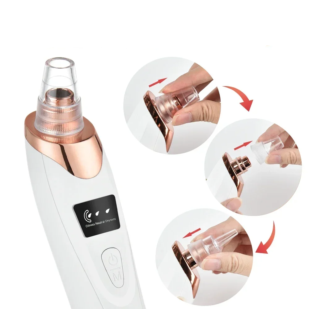 PoreRemover: Rechargeable Smart Blackhead and Whitehead Pore Remover Kit