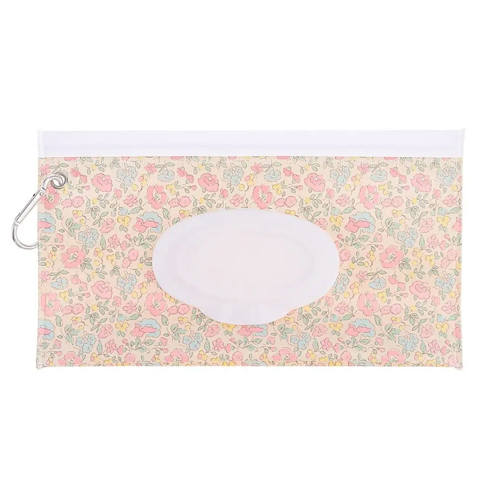 Portable Baby Wet Wipe Pouch with Flip Top Lid and Carrying Strap
