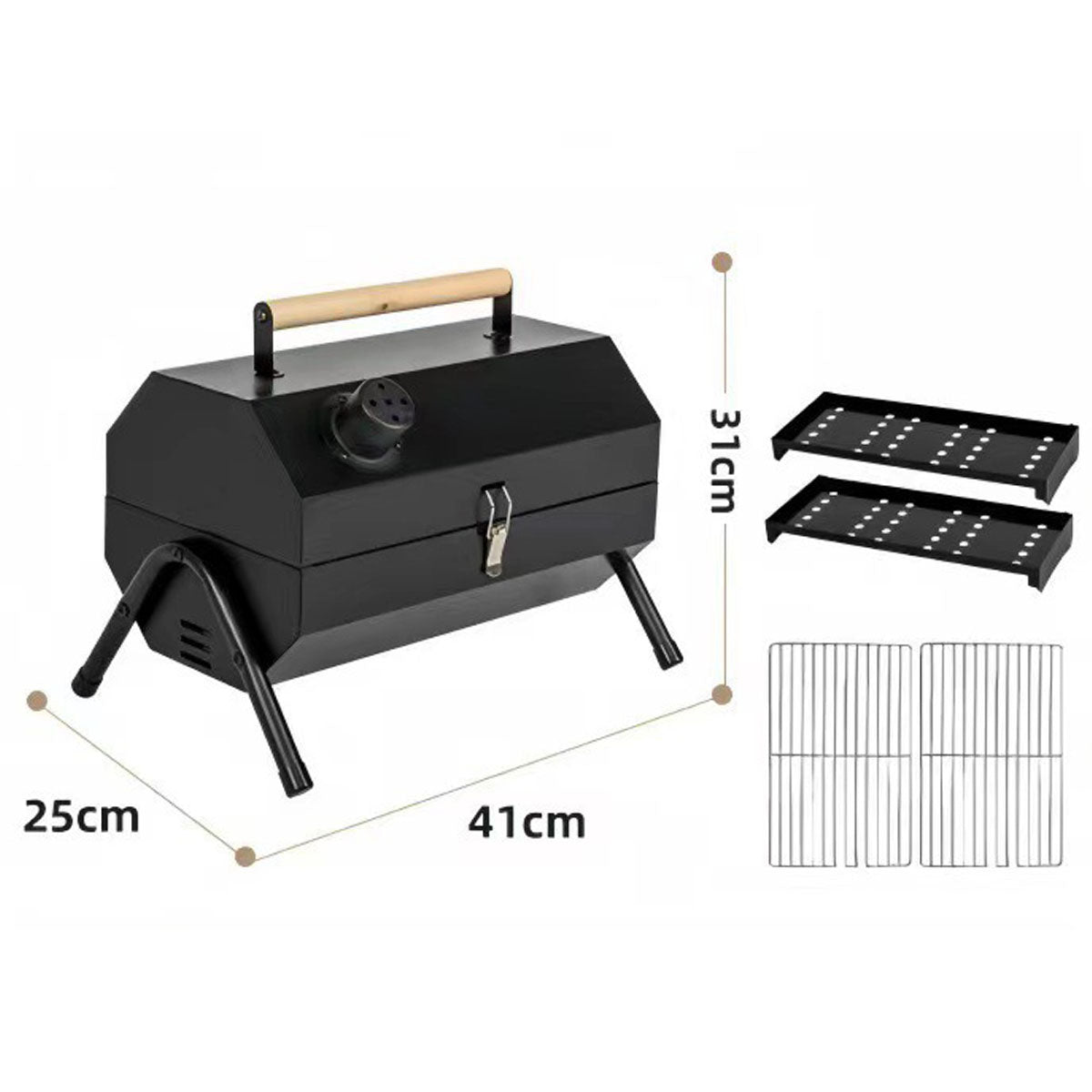 Portable Charcoal Grill for Camping