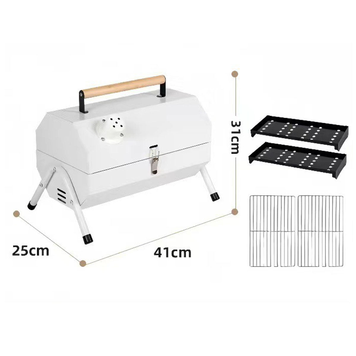 Portable Charcoal Grill for Camping