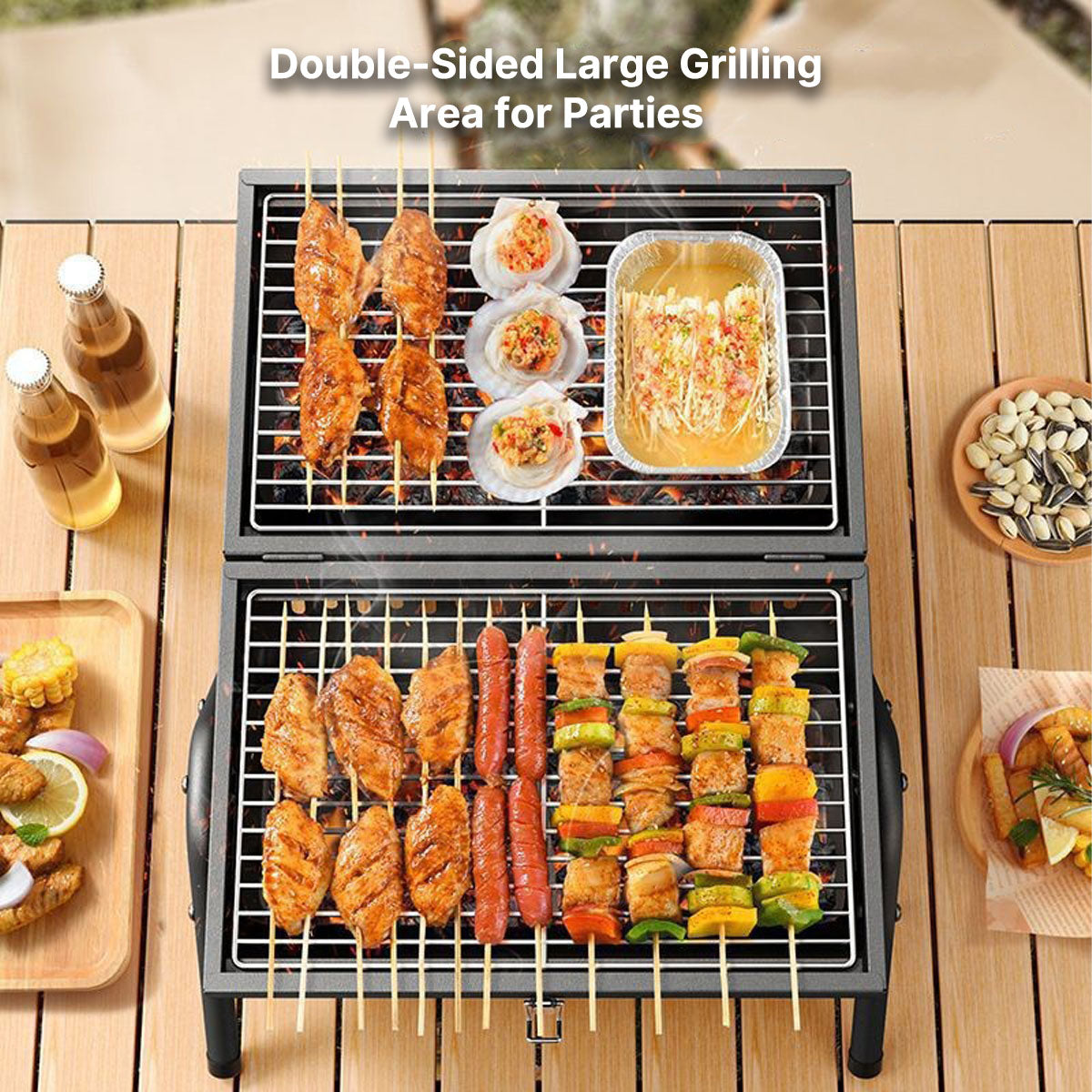 Portable Charcoal Grill for Camping